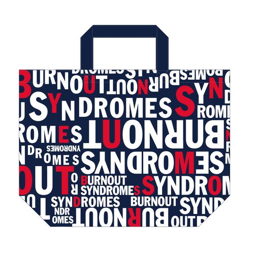 【BURNOUT SYNDROMES】LOGO2020 エコバッグ&ゴムバンドセット(総柄)