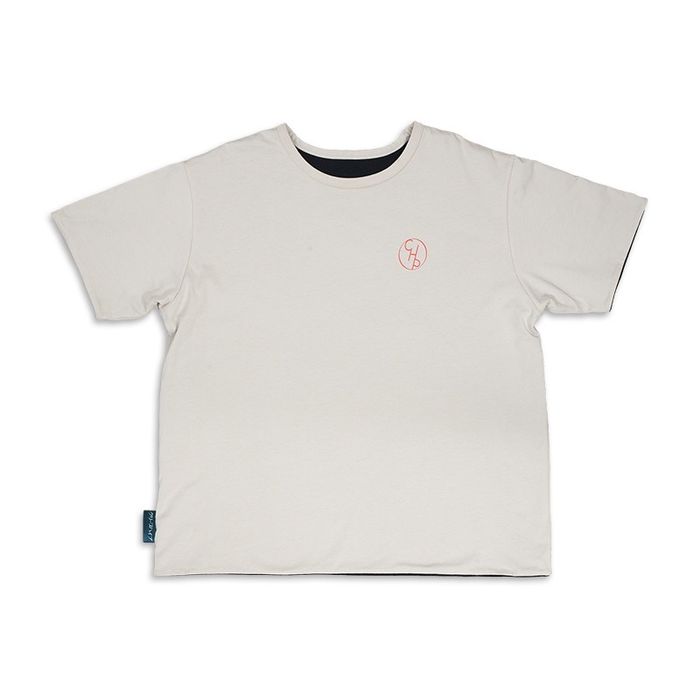 クリープハイプのリバーシブルーTシャツ(ブラック×アイボリー)