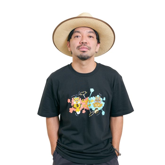 タヌキネイリTシャツ(スミ)