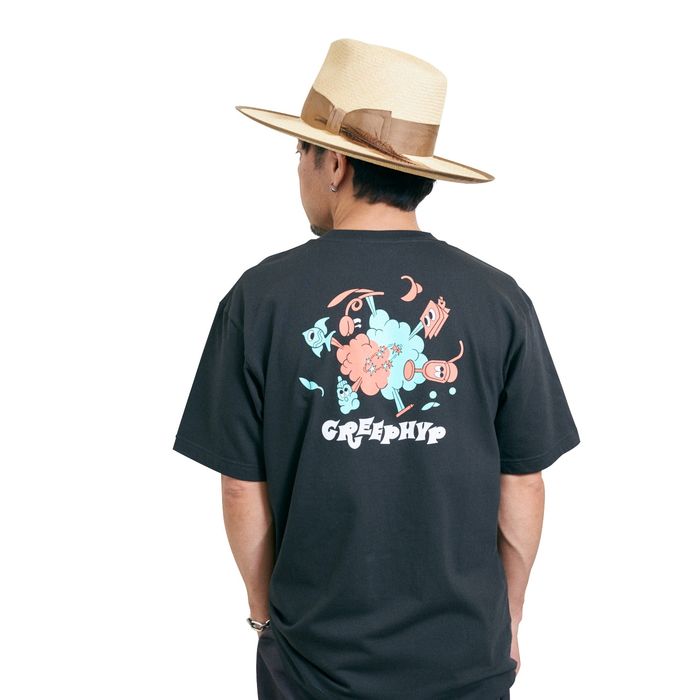 タヌキネイリTシャツ(スミ)