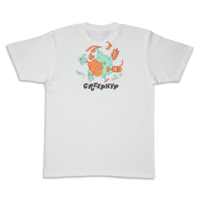 タヌキネイリTシャツ(ホワイト)