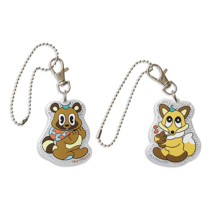 タヌキネイリ リフレクターキーホルダー