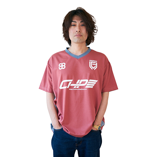 クリープハイプのユニフォーム(バーガンディ)