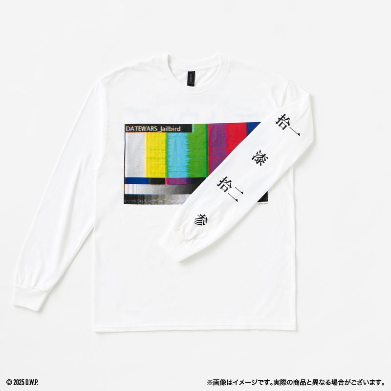 【デートウォーズ】【ロングスリーブTシャツ】デートウォーズ ロゴVer. 白