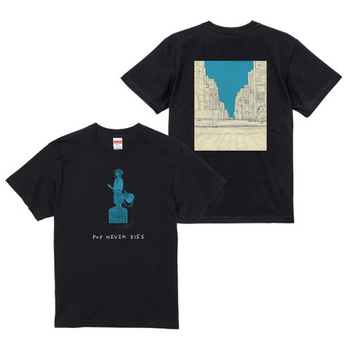 【ポップしなないで】エレクトリック修羅Tシャツ ブラック