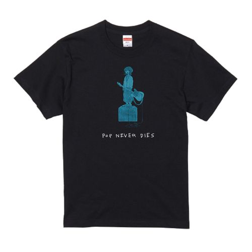 【ポップしなないで】エレクトリック修羅Tシャツ ブラック