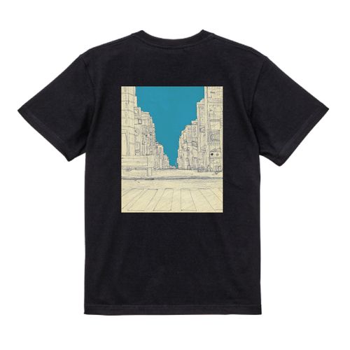 【ポップしなないで】エレクトリック修羅Tシャツ ブラック