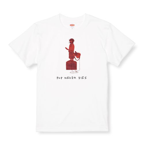 【ポップしなないで】エレクトリック修羅Tシャツ ホワイト