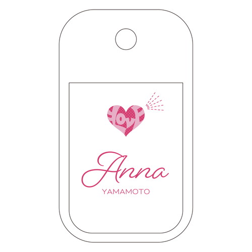 【通常配送】個別アルコールジェル　=LOVE