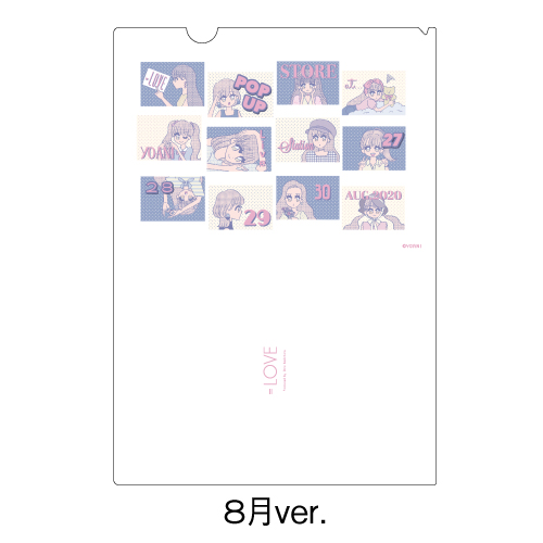 大場花菜デザイン ポップアップクリアファイル6種