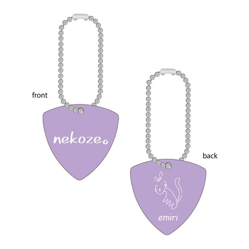 nekoze。ピックキーホルダー&ステッカーセット