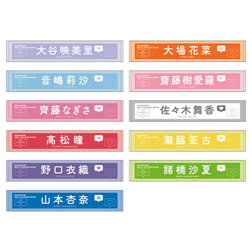 【通常配送】個別ツアーマフラータオル