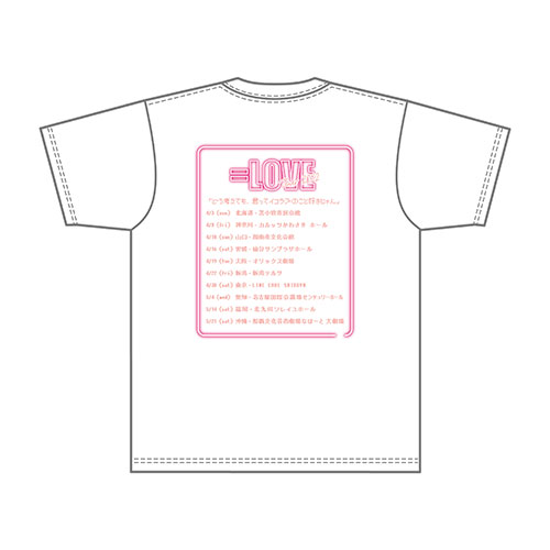 【通常配送】ツアーTシャツ(ホワイト)