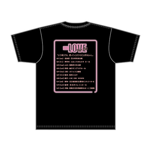 【通常配送】ツアーTシャツ(ブラック)