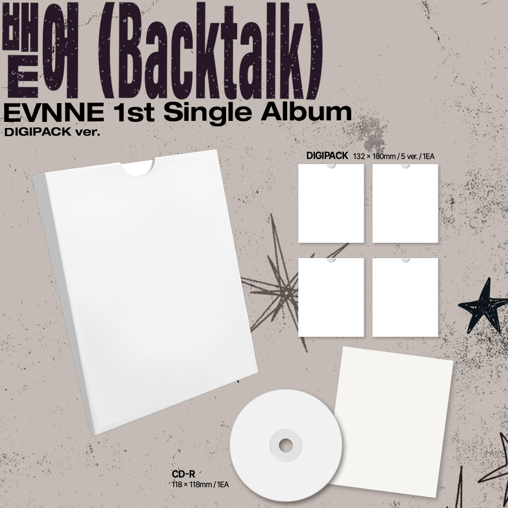 1st Single [Backtalk]　Photobook ver. +ソロデジパック ランダム2種　 先着購入特典：トレカ ランダム3枚+イベント抽選応募権(1口)