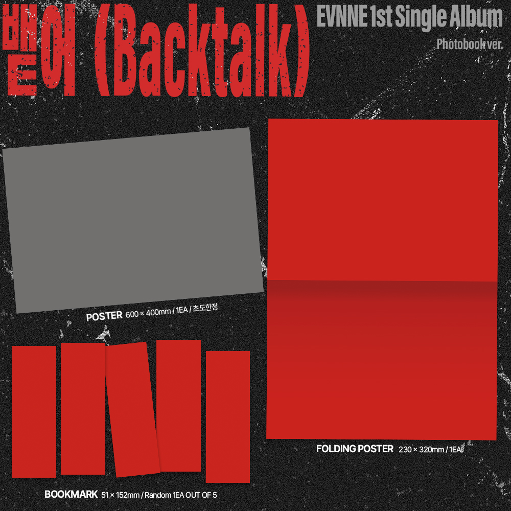 1st Single [Backtalk]　Photobook ver.（アクリルキーホルダー付き）　先着購入特典：トレカ ランダム1枚