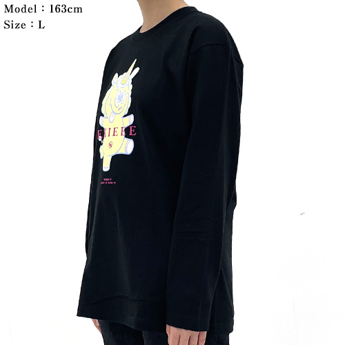 【EXIEEE×entrance】 ロンTシャツ(ユニコーン) / ブラック