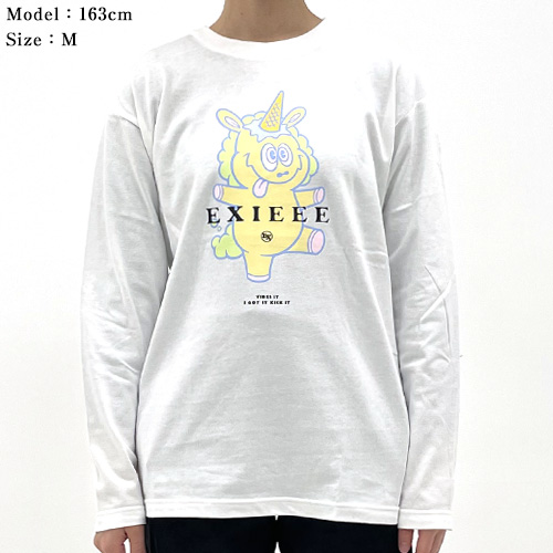 【EXIEEE×entrance】 ロンTシャツ(ユニコーン) / ブラック