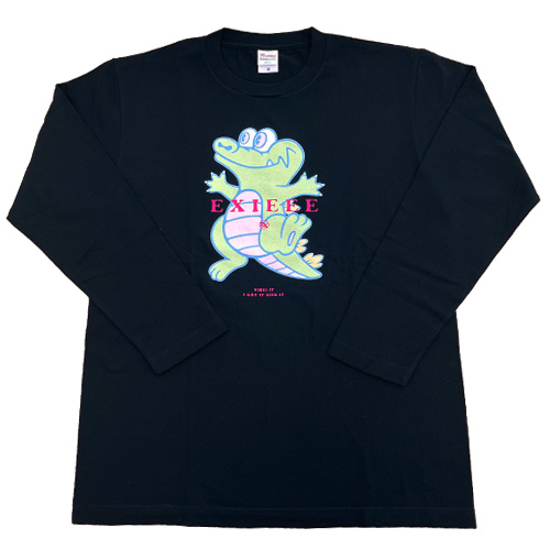 【EXIEEE×entrance】 ロンTシャツ(ワニ) / ブラック