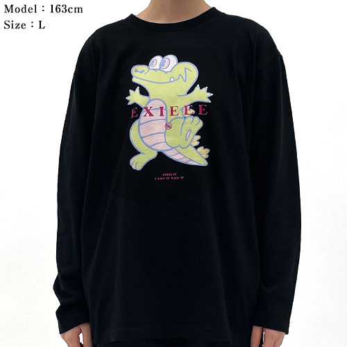【EXIEEE×entrance】 ロンTシャツ(ワニ) / ホワイト