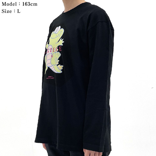 【EXIEEE×entrance】 ロンTシャツ(ワニ) / ブラック