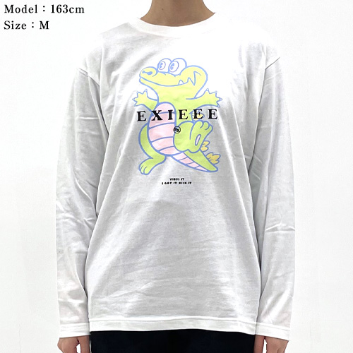 【EXIEEE×entrance】 ロンTシャツ(ワニ) / ホワイト