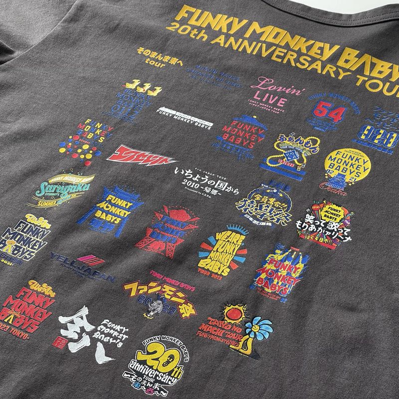 【復刻】アーカイブTシャツ -20th anniversary ver.-／charcoal