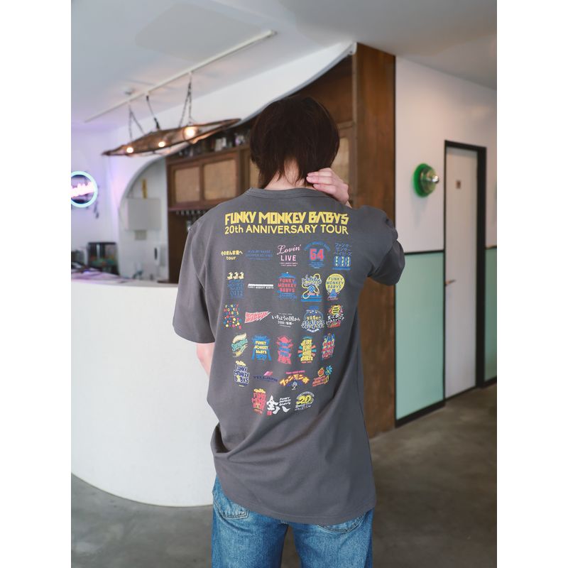 【復刻】アーカイブTシャツ -20th anniversary ver.-／charcoal