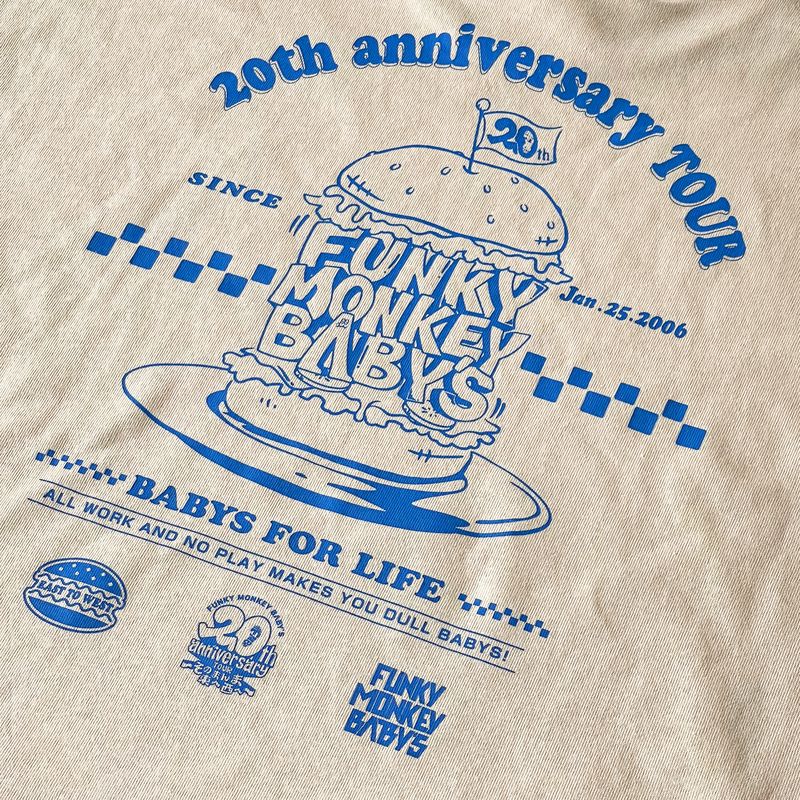 20th anniv. FMBurger T-shirt／クロップドサイズ