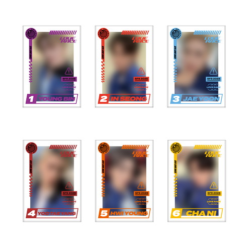 トレーディングカード付き硬質カードケース（メンバー別ランダム）【SF9 2025 ZEPP TOUR】