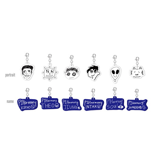 メンバー直筆アクリルチャーム（ランダム・12種）【2025 P1Harmony LIVE TOUR】