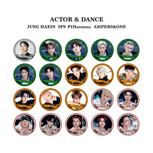 ランダム缶バッジB（ACTOR&DANCE）【2025 FNC KINGDOM】