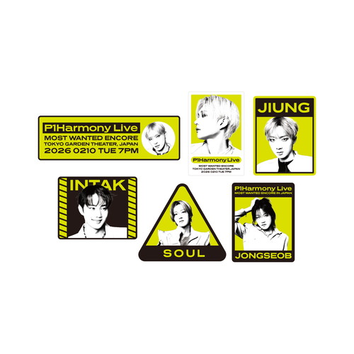 リムーバブルステッカー6枚セット【2026 P1Harmony LIVE】