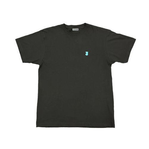 FRDC × FRDC刺繍Tシャツ/スモークブラック