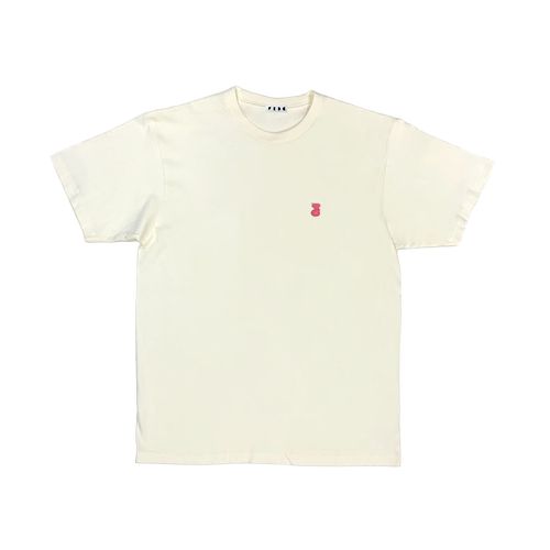 FRDC × FRDC刺繍Tシャツ/アイボリー