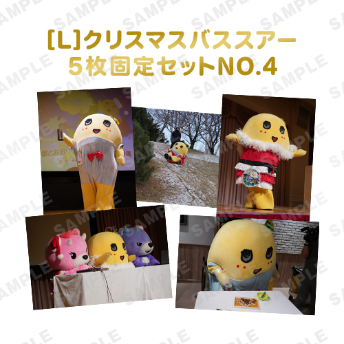 【274ch.会員限定】バスツアーふなっしー旅の想い出写真 L版5枚固定セットNO.4