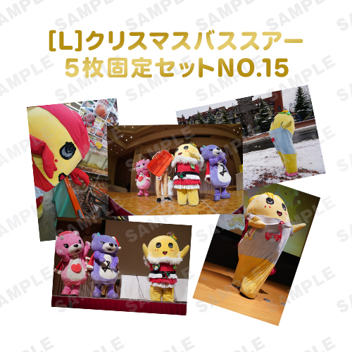 【274ch.会員限定】バスツアーふなっしー旅の想い出写真 L版5枚固定セットNO.15