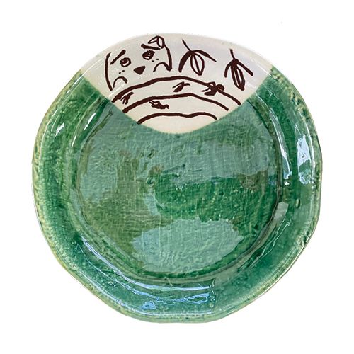 ふな愚痴先輩の織部皿