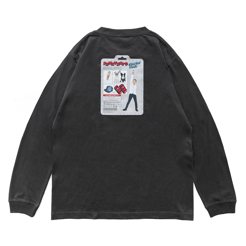 FUNKY KATO フィギュアパッケージ風 ロンT＜ステッカー付き＞