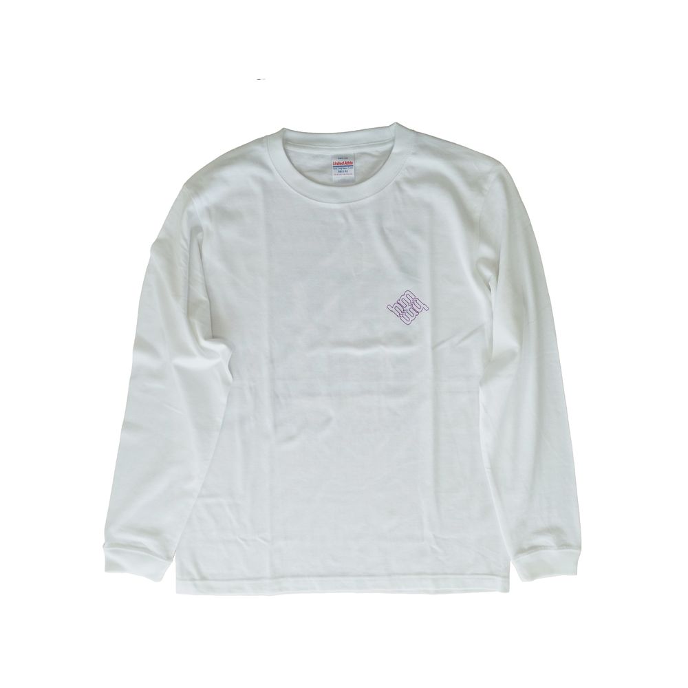 hm WAVY ロングスリーブTee【ホワイト】