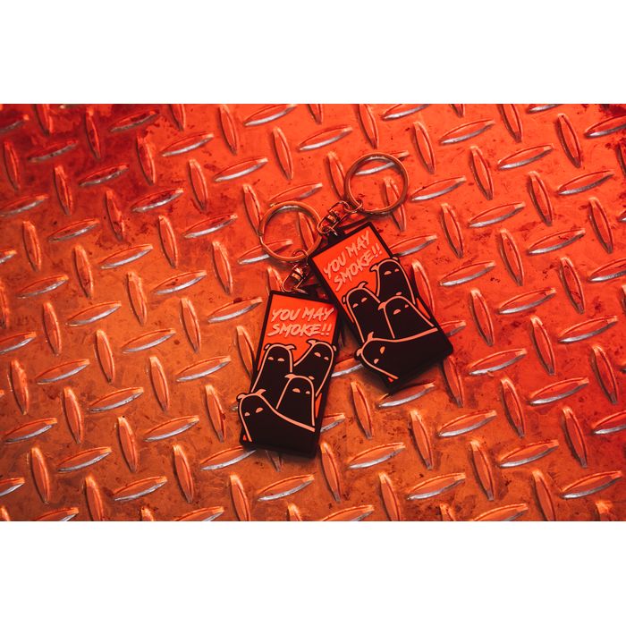 YOU MAY SMOKE ラバーキーホルダー/#ENEMY