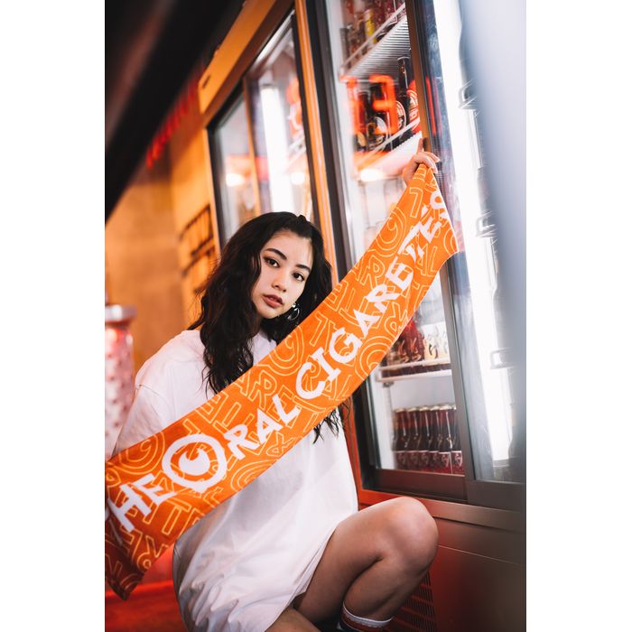 目玉ロゴマフラータオル2022/オレンジ