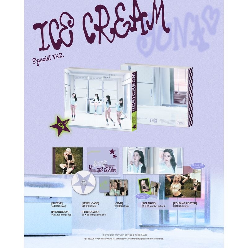 『ICE CREAM』（輸入盤）SPECIAL Ver. 2形態セット