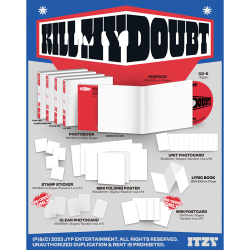 ITZY MINI ALBUM <KILL MY DOUBT>（輸入盤）全形態セット
