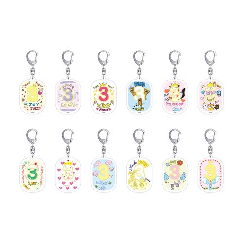 3周年記念個別イラストキーホルダー