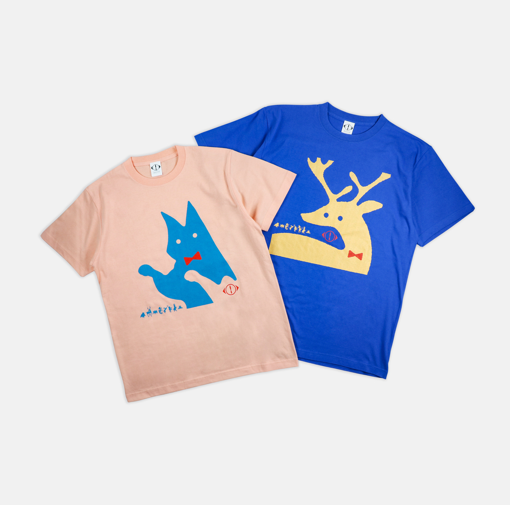 「月と猫のダンス」踊る動物Tシャツ〈猫〉