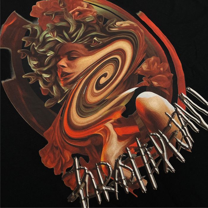 PD'22 × OLI WARPビッグシルエットTシャツ/ブラック