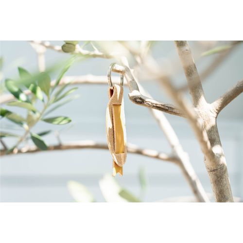 シンプルロゴ レザーキーホルダー 