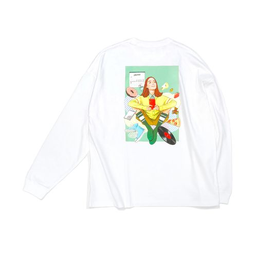 楽しみを待ちながら、ロングスリーブTシャツ【FC限定/ビッグシルエットボディ】