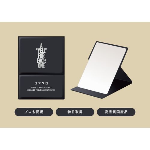 【別注】HORIUHI MIRRORナピュアフォールディングミラーM　ブラック